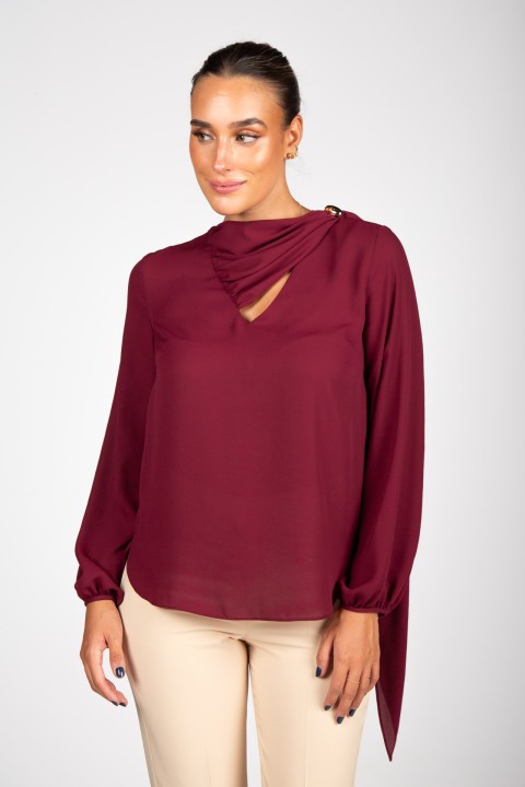 Adjustable scarf tunic