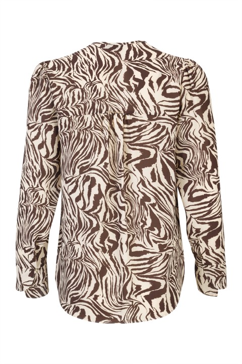 Zebra print ruffled tunic Zebra print ruffled tunic