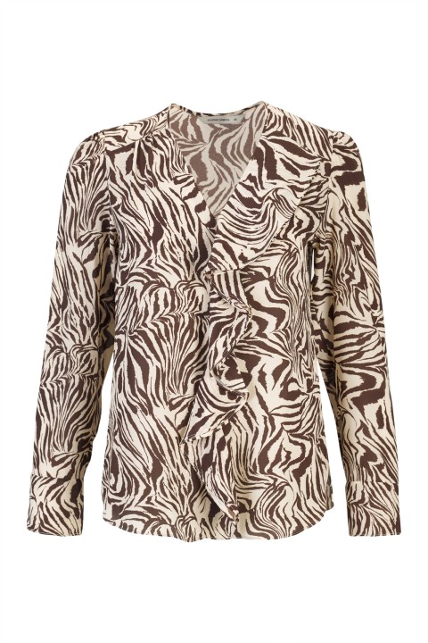 Zebra print ruffled tunic Zebra print ruffled tunic