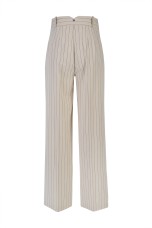 Pinstriped trousers
