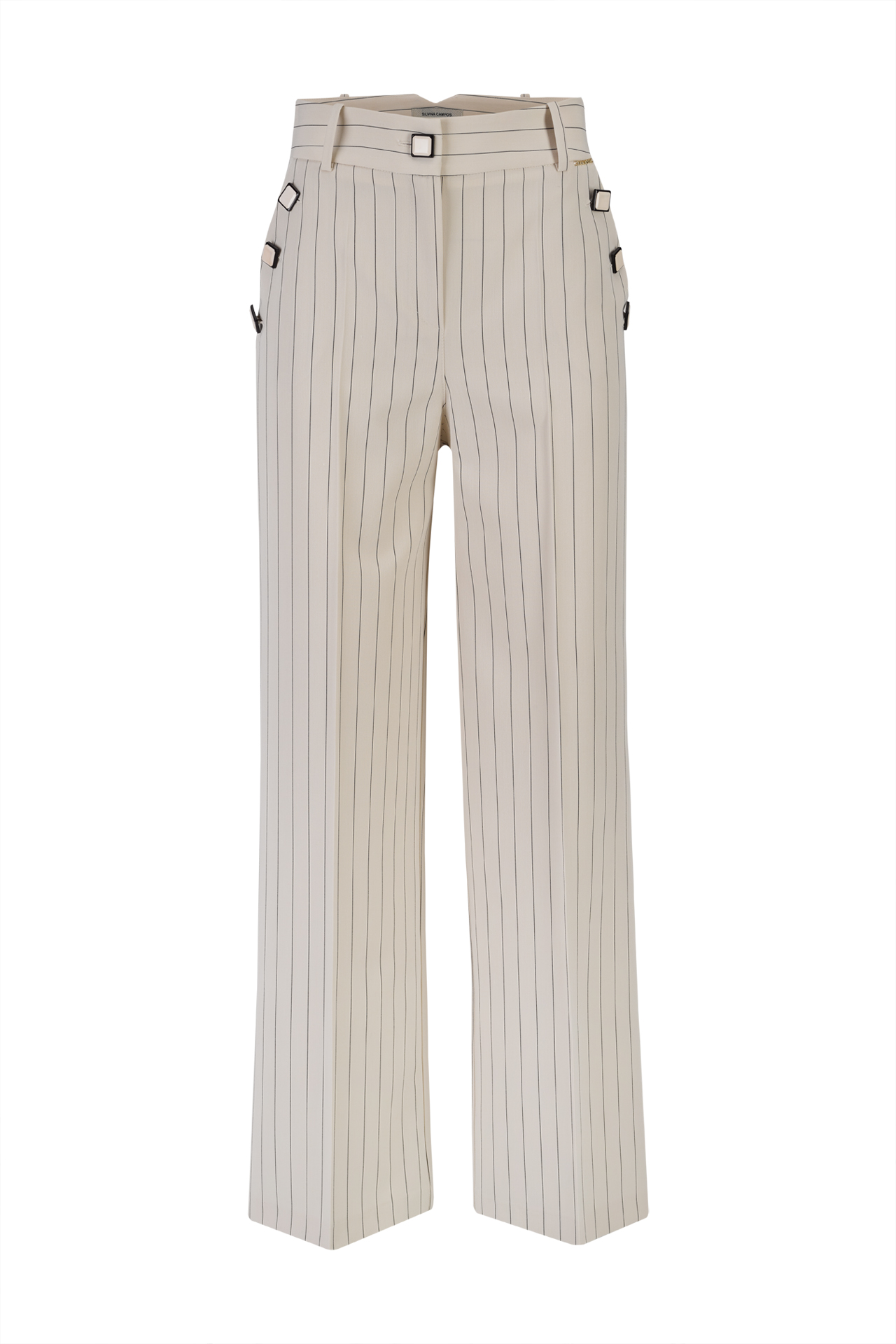 Pinstriped trousers