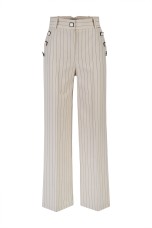Pinstriped trousers
