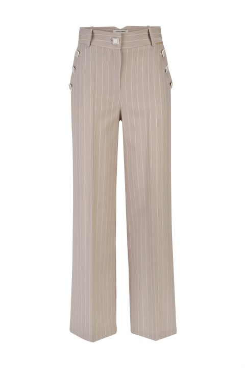 Pinstriped trousers