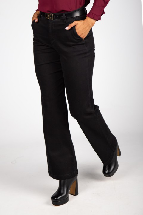 Black wide-leg jeans Black wide-leg jeans