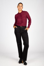 Black wide-leg jeans