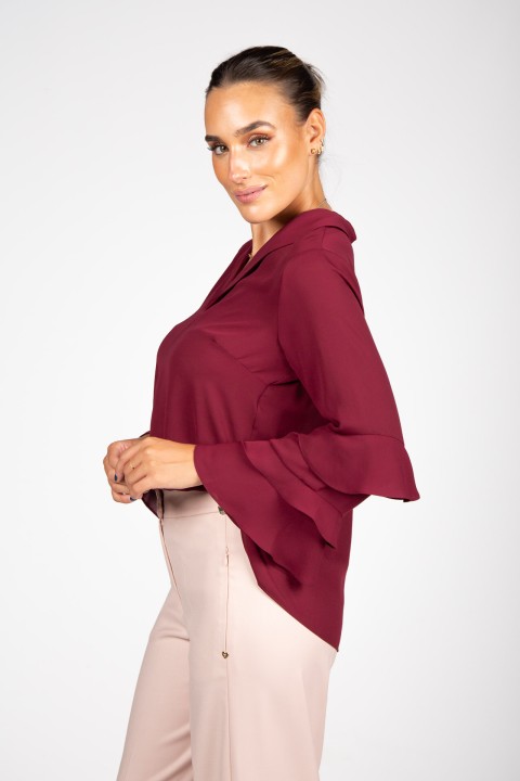 Tunic with ruffled sleeves Tunic with ruffled sleeves
