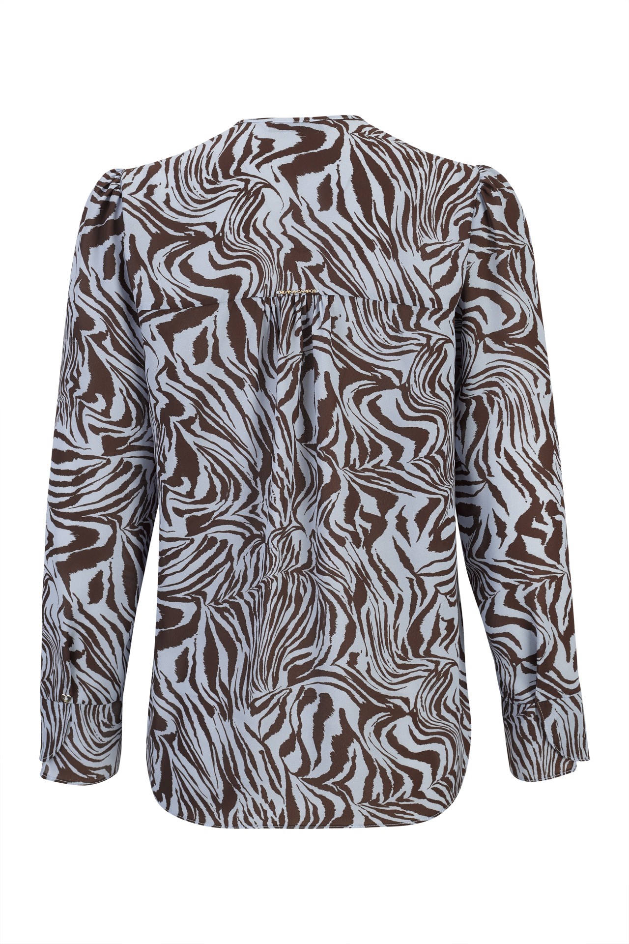Túnica folho estampado zebra