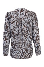 Túnica folho estampado zebra