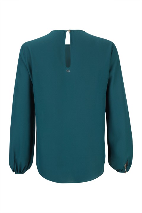 Cascading ruffled tunic