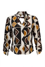 Twisted collar sweater