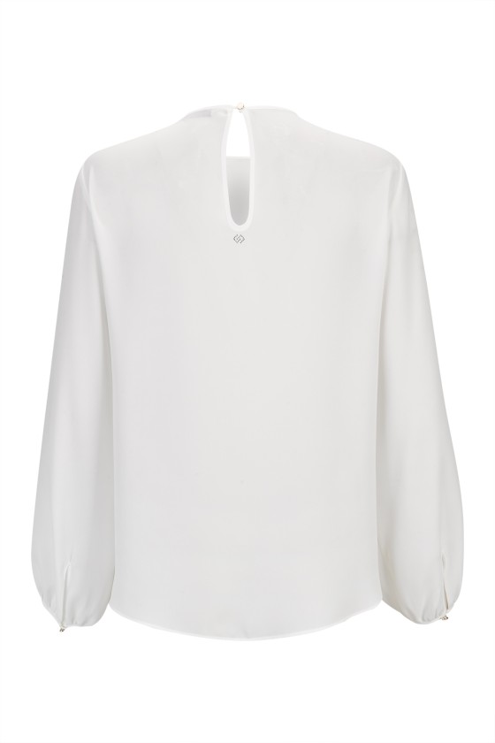Cascading ruffled tunic