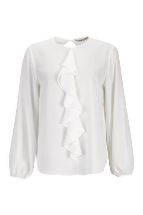 Cascading ruffled tunic Cascading ruffled tunic