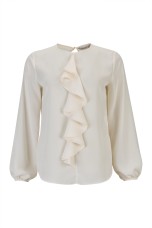 Cascading ruffled tunic