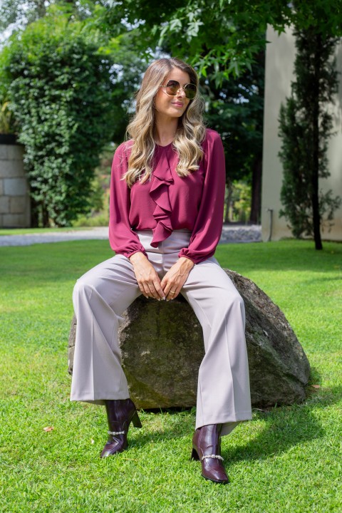 Cascading ruffled tunic Cascading ruffled tunic