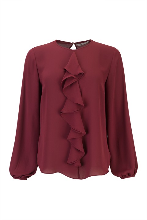 Cascading ruffled tunic Cascading ruffled tunic