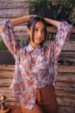 Floral blouse in Tencel
