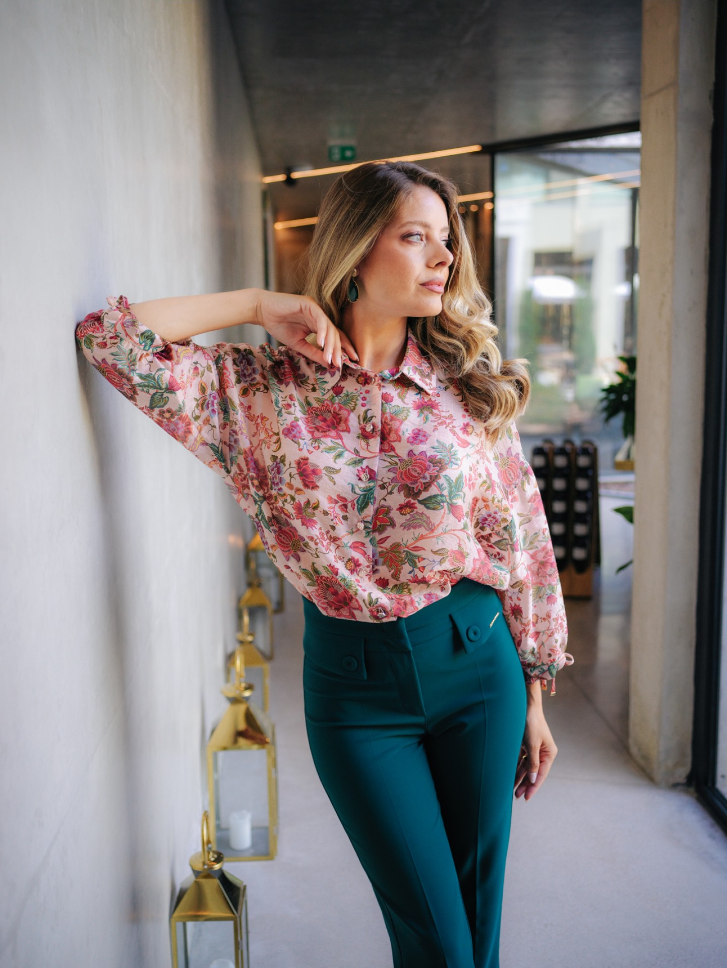 Floral blouse in Tencel