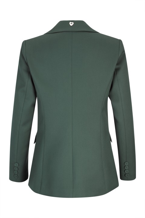 Maxi blazer with eyelets