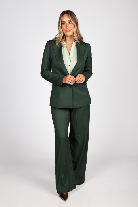 Maxi blazer with eyelets
