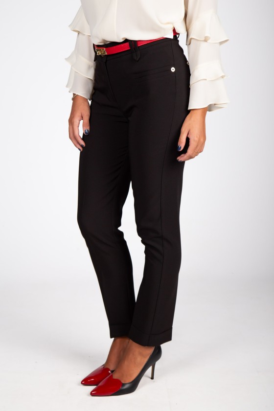 Classic slim fit trousers