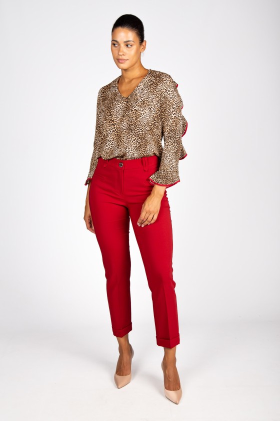 Classic slim fit trousers