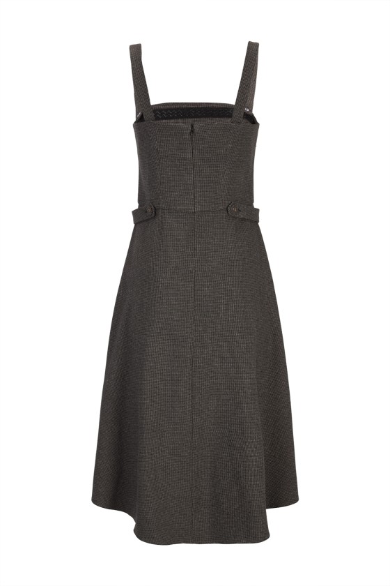 Checkered bodice dress