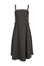 Checkered bodice dress