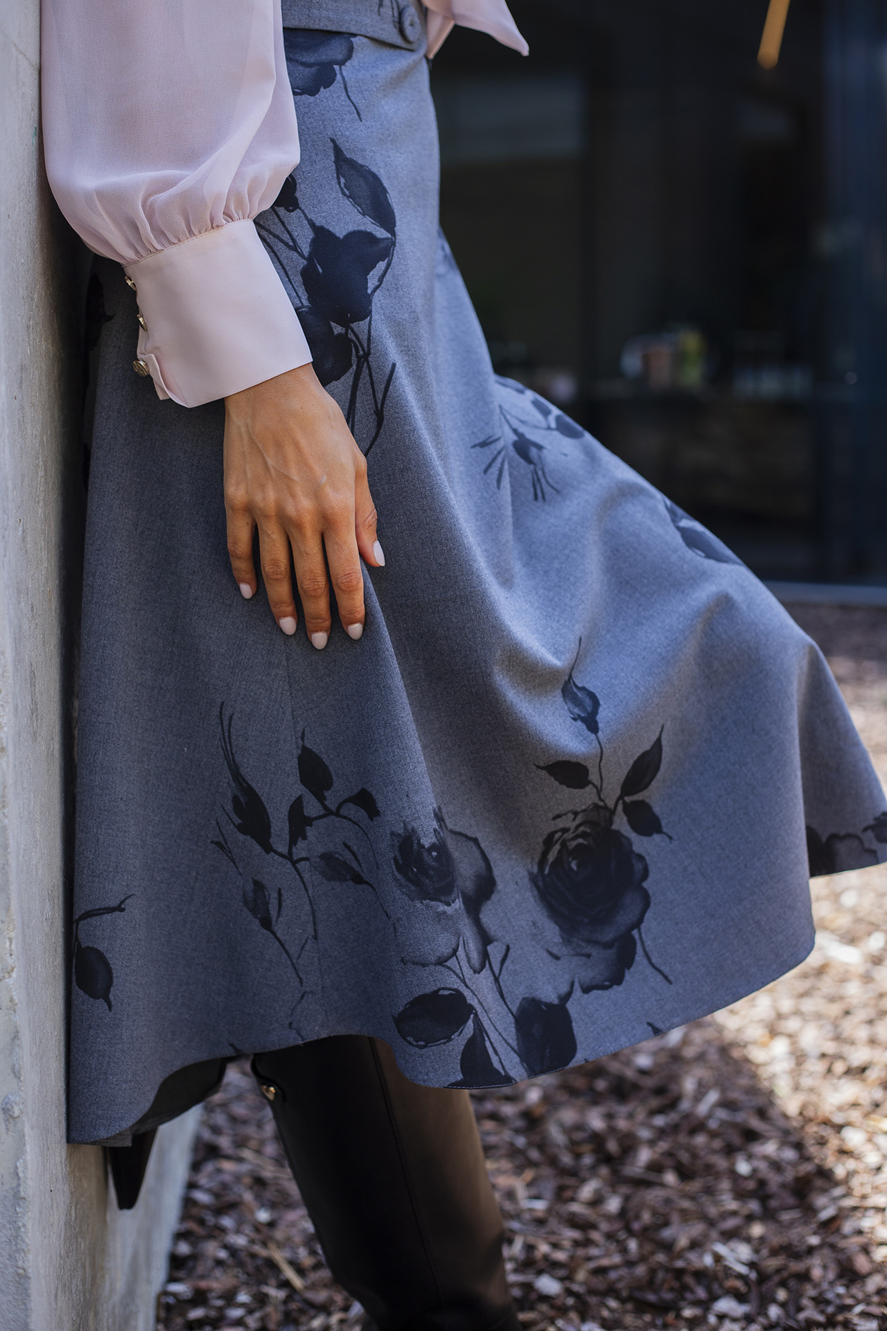 Robe à corsage imprimé floral