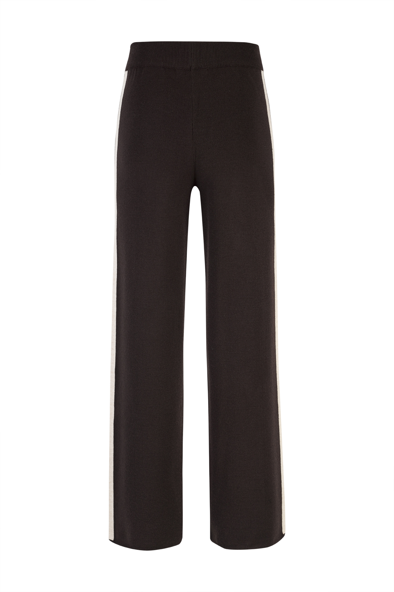 Knit pants with side stripe