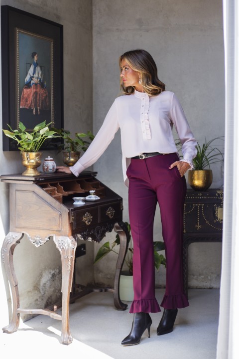 Ruffled trousers Ruffled trousers