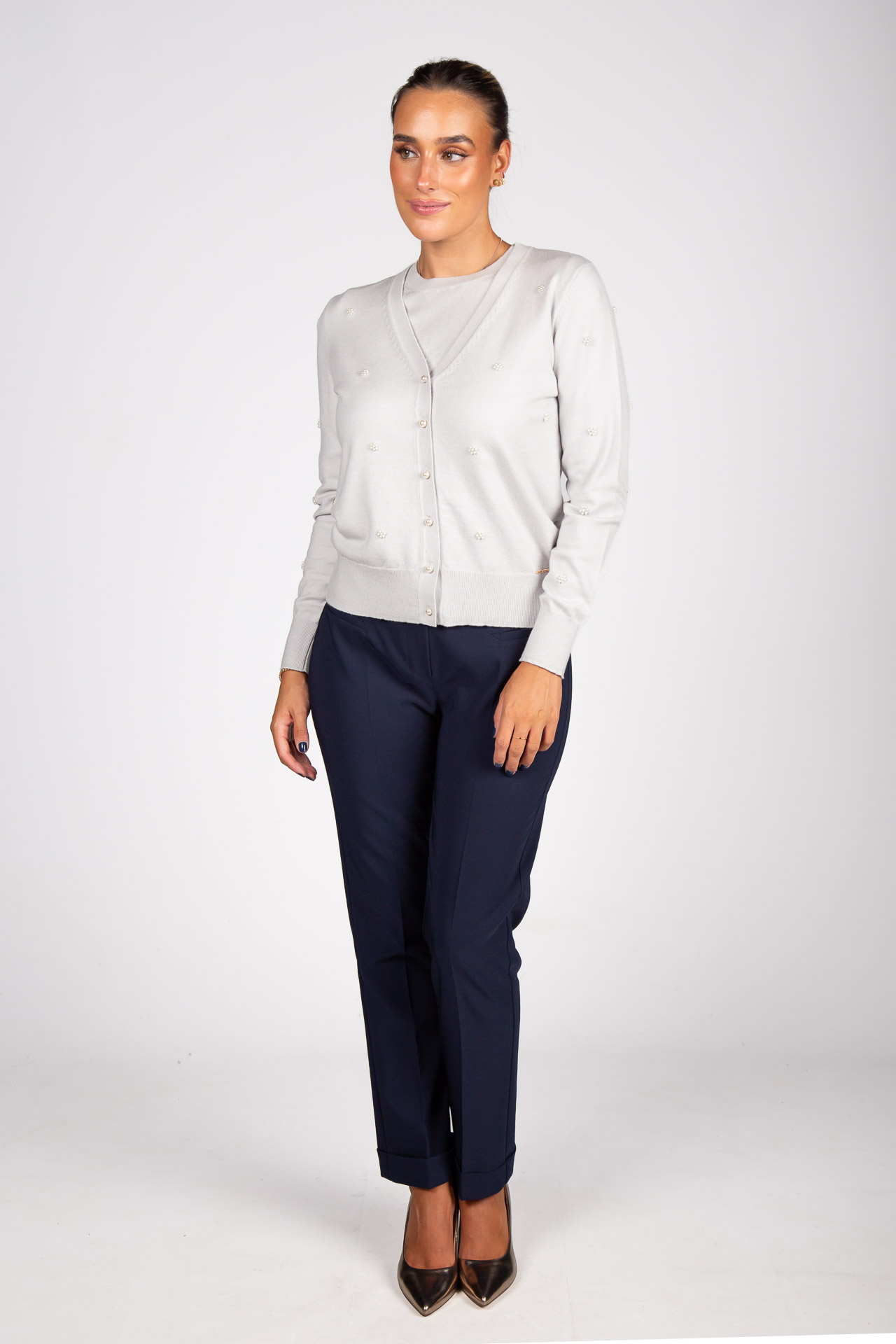 Classic slim fit trousers