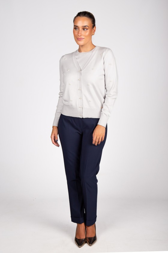 Classic slim fit trousers