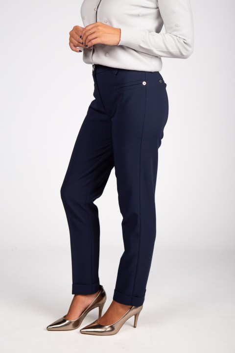 Classic slim fit trousers