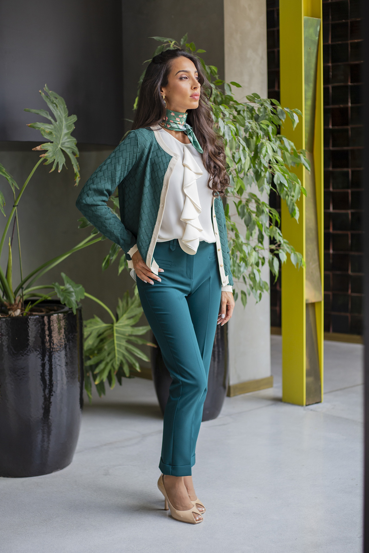 Classic slim fit trousers