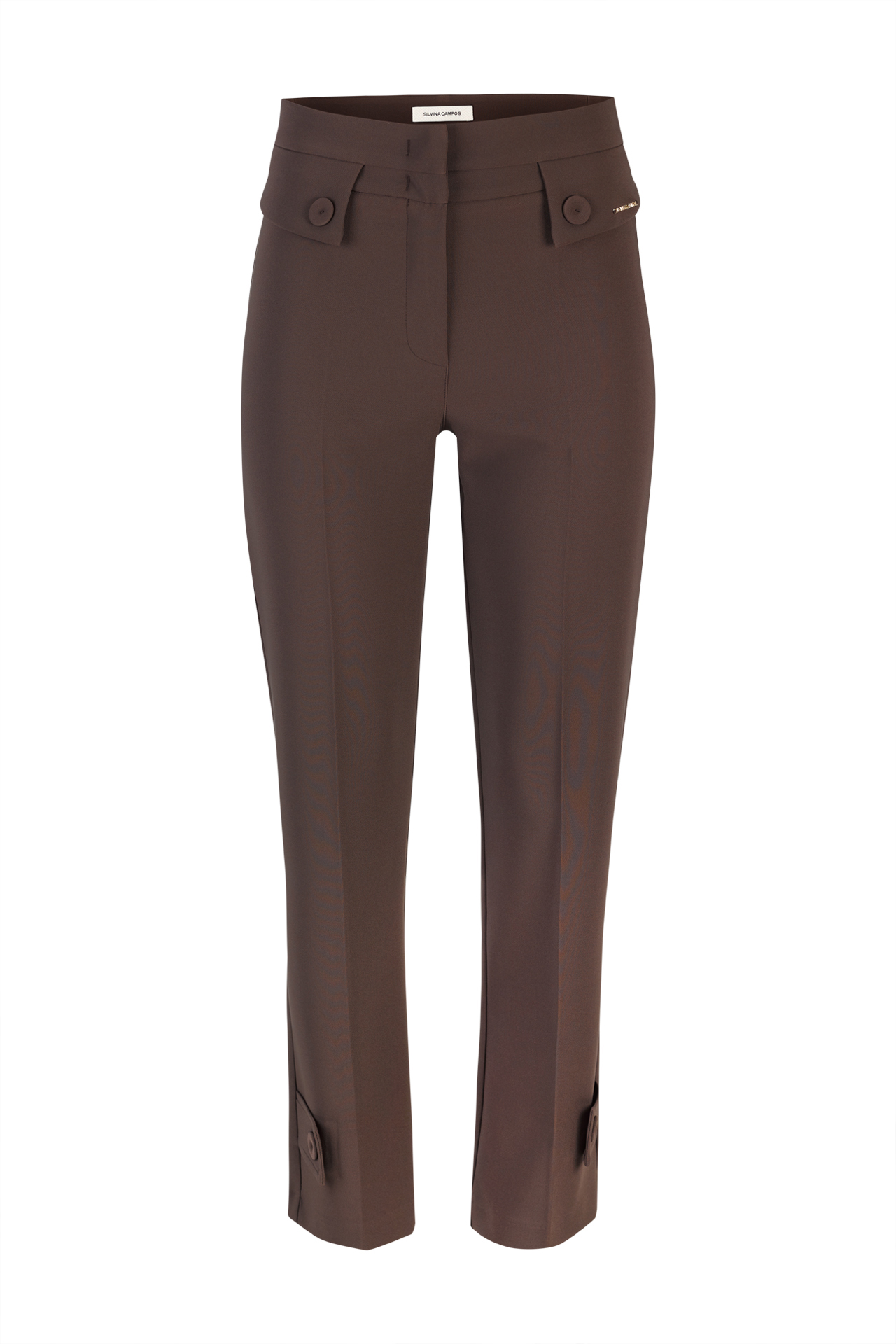 Trousers with pockets and flaps
