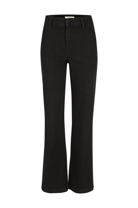 Brown wide-leg jeans