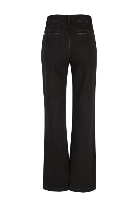 Brown wide-leg jeans