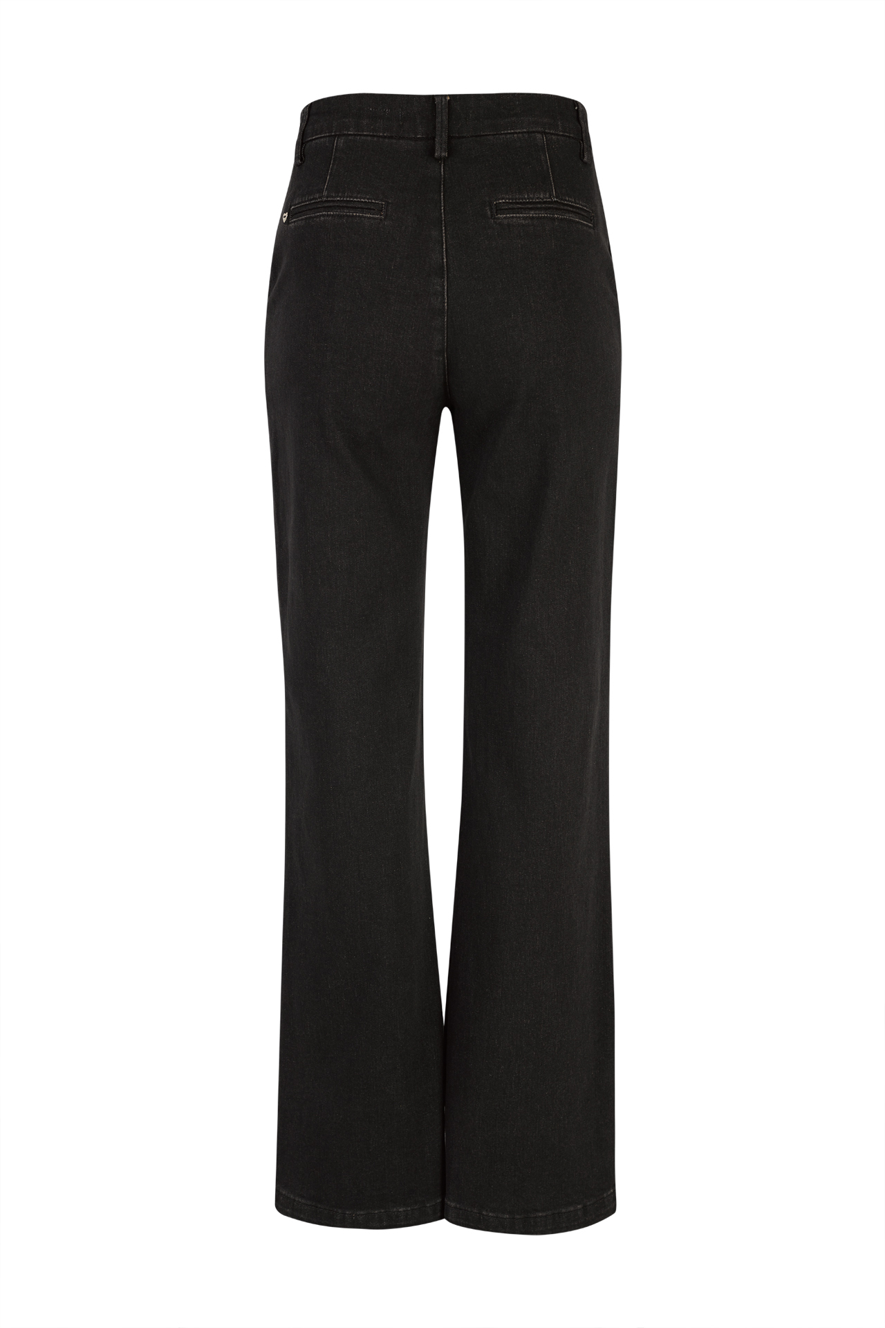 Brown wide-leg jeans