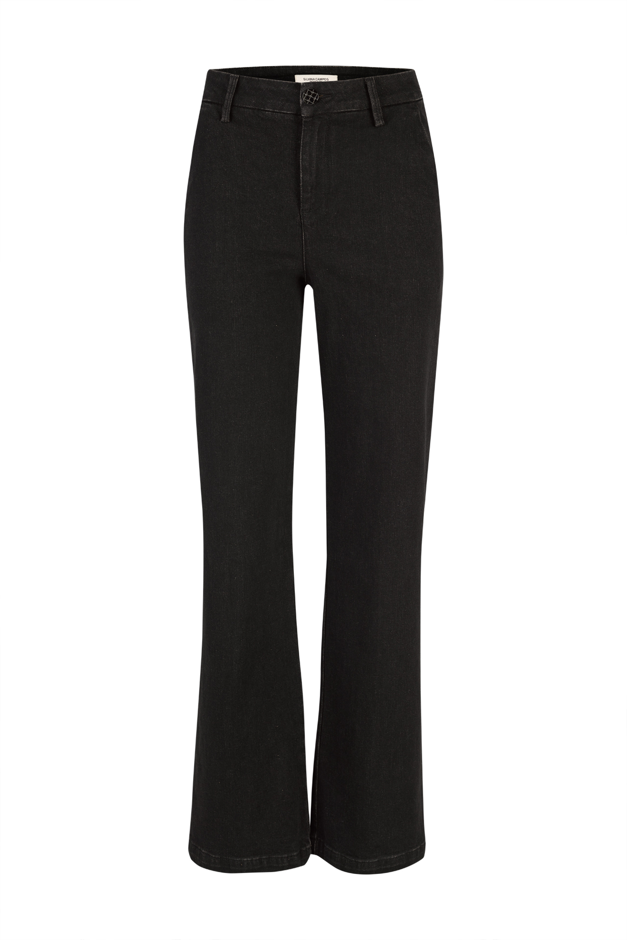Brown wide-leg jeans