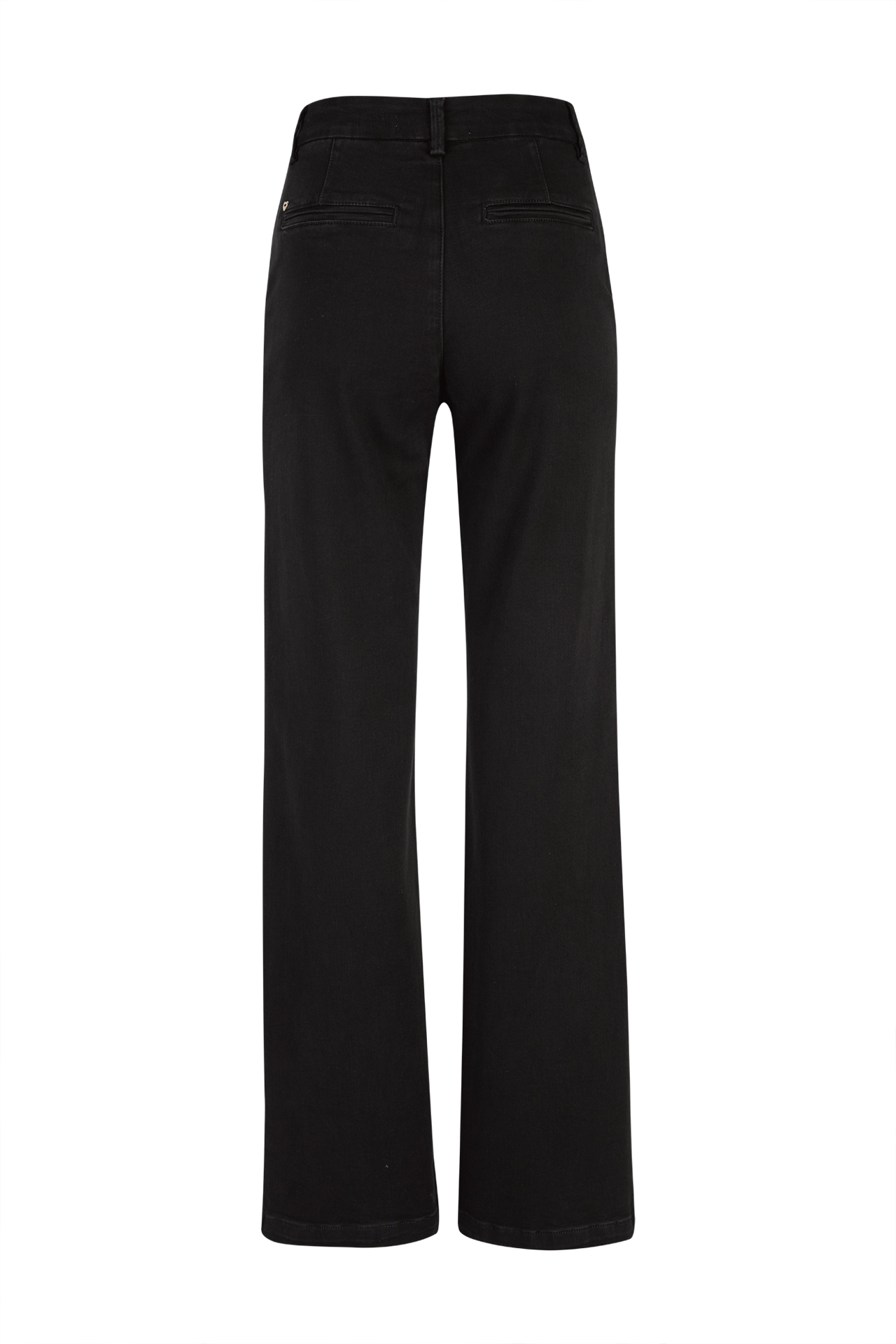 Black wide-leg jeans