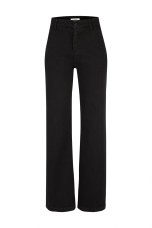 Black wide-leg jeans