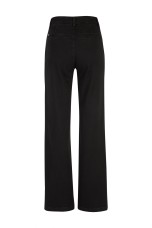 Black wide-leg jeans