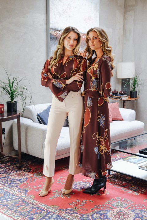Equestrian print tunic