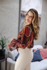 Equestrian print tunic