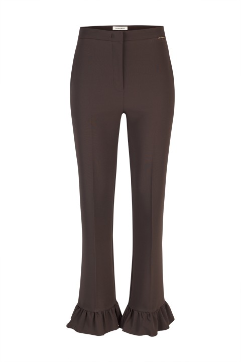 Ruffled trousers