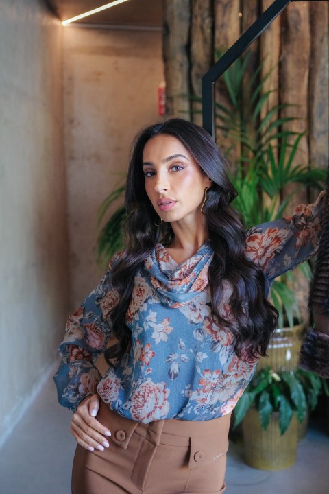 Adjustable scarf tunic