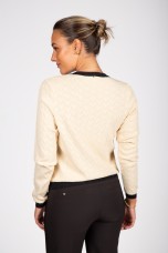 Knitted cardigan with heart-shaped buttons