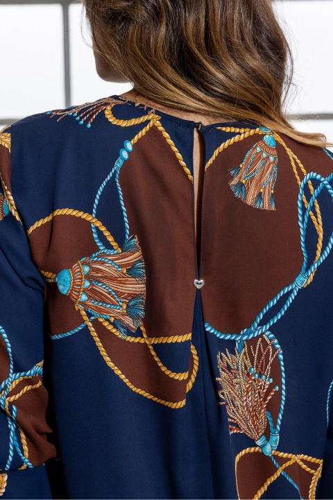 Equestrian print tunic