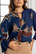 Equestrian print tunic