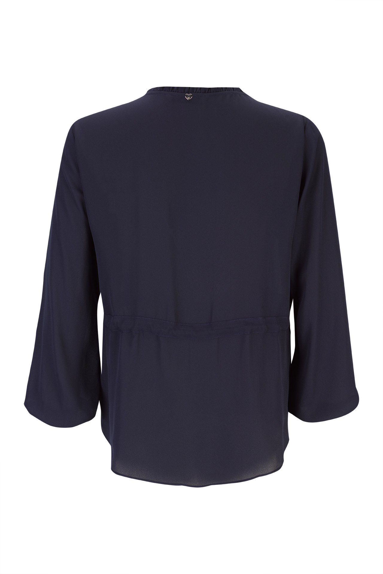 Blouse with adjustable waist belt